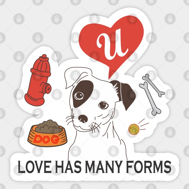 LOVE HAS MANY FORMS Sticker by ejsulu